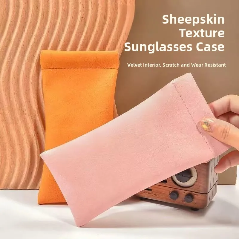 

Новая кожаная сумка для очков, чехол для хранения солнцезащитных очков с автоматической застежкой, аксессуары для повседневного использования от ABEYINUOR
