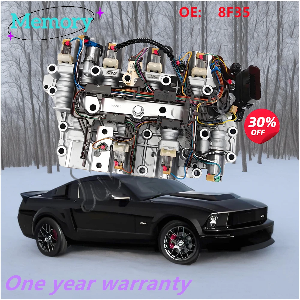 8F35 8-Speed Automatic Transmission Valve Body With Solenoids With Wiring Harness For Ford Auto Parts