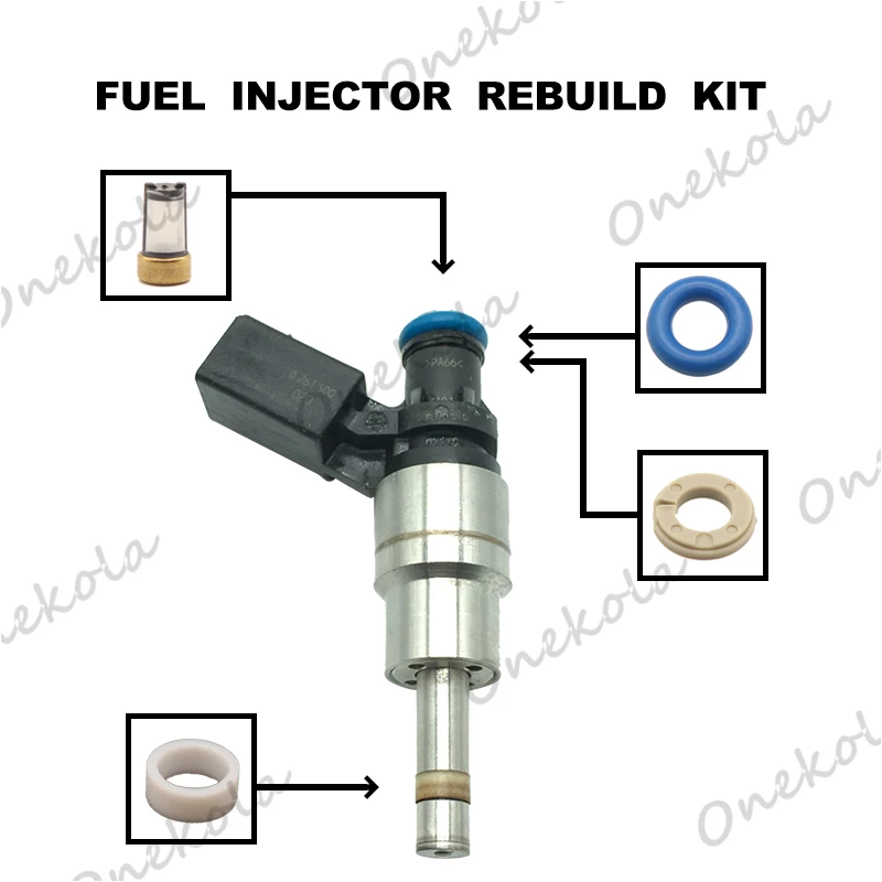 

Fuel Injector repair kit Orings Filters for Audi A3 A4 TT VW Passat GOLF TFSI 2.0 0261500020 06F906036A