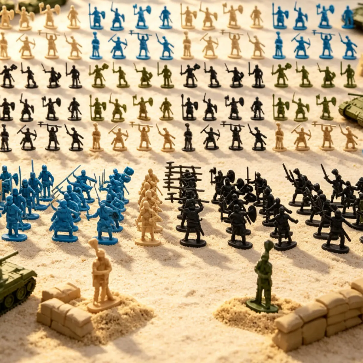 24Pcs Mini Medieval Soldier Figurines in Random Styles – Perfect for Diorama Crafts, Tabletop RPG War Games,  ZSY