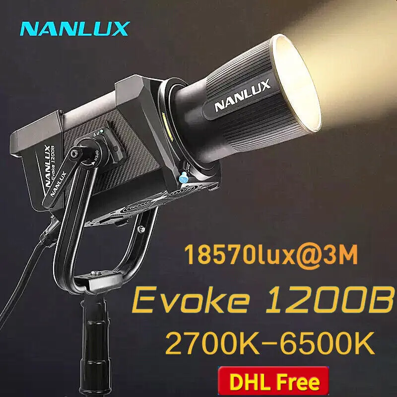 Nanguang Nanlux Evoke 1200B 2700K-6500K Photography Video Light 18570Lux DXM LED Waterproof Outdoor Video Lamp DHL Free Shipping