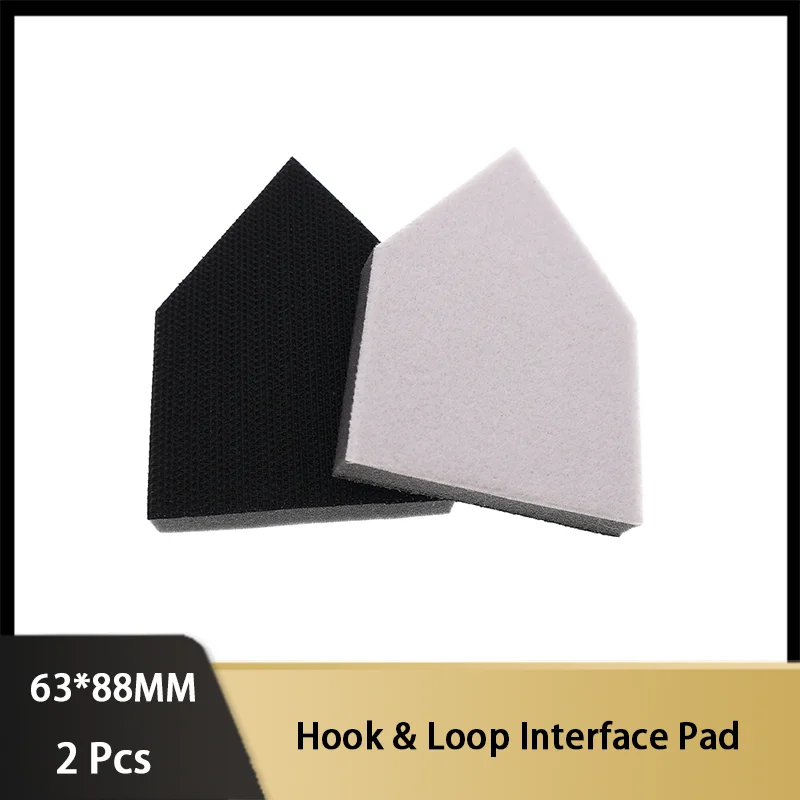 

63*88 мм комплект интерфейсных подушечек на липучке, 2 шт., профессиональные пенопластовые шлифовальные подушечки для орбитальной шлифовальной машины для полировки и шлифования