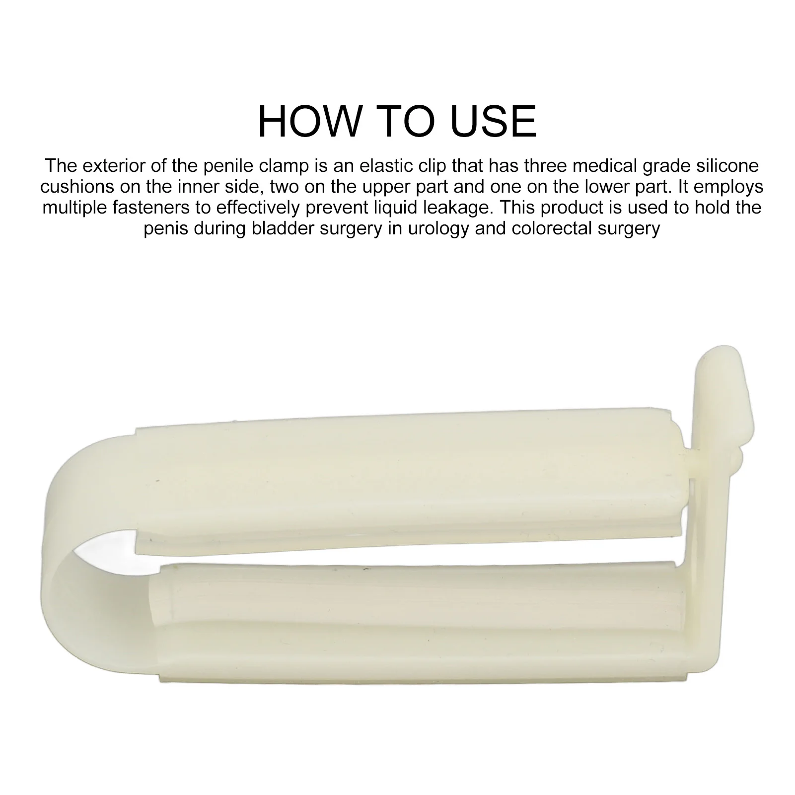 Men Urinary Incontinence Clamp Silicone Prevent Dripping Urine Control Adjustable Penile Incont for Men Male Patients Care