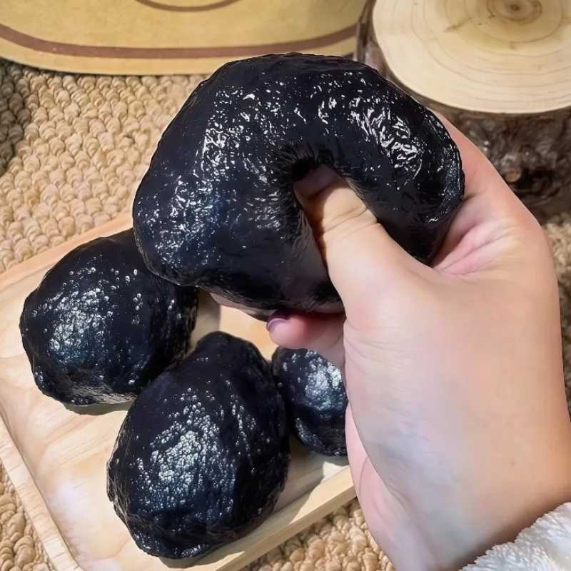 Stone‑shaped squishy toy shapeable crunchy squeeze ball desktop ornament for home and office ASMR sensory decompression ball
