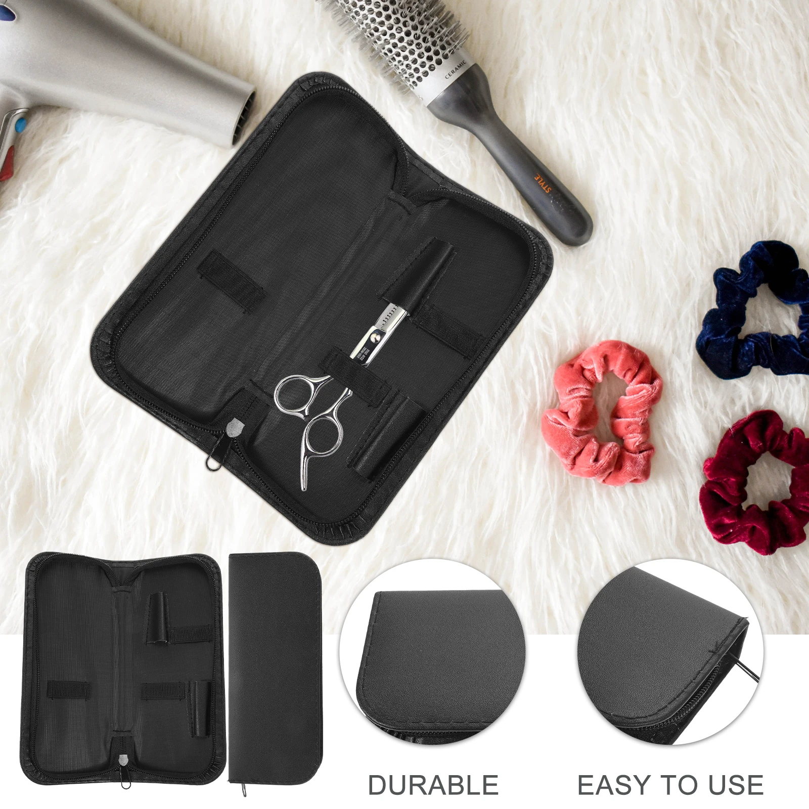 

2 pcs Scissors Bag Shear Cases Hairstylists Grooming Barber Storage Tools Pouch Shear Storage Holder Holder Portable