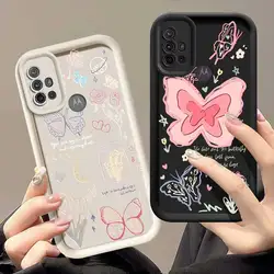 G30 나비와 꽃 하늘 눈 사다리 전화 케이스 모토로라 모토 G84 G64 G54 G53 G34 G30 G24 G22 G20 G14 G10 G04 G04S 커버