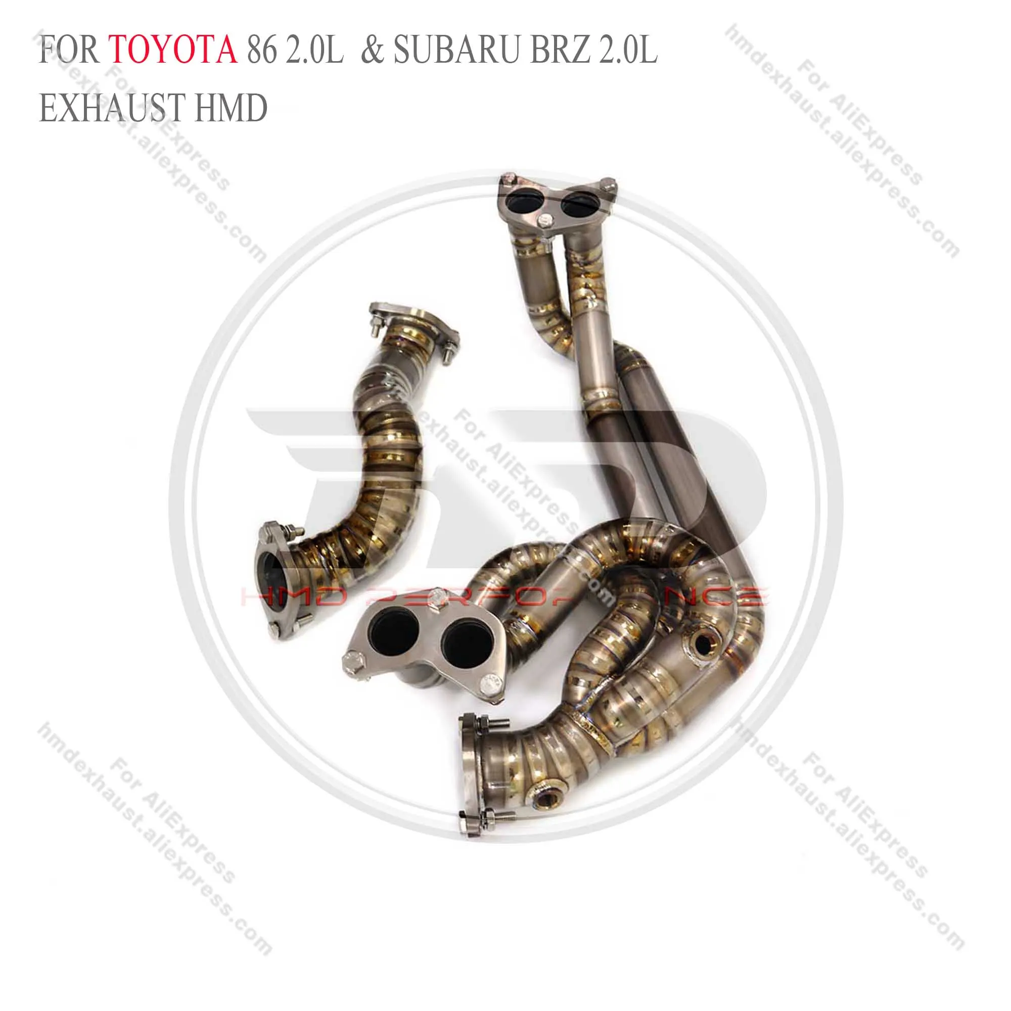 

HMD Titanium Exhaust System High Flow Performance Headers for Toyota GT86 Catless Manifold