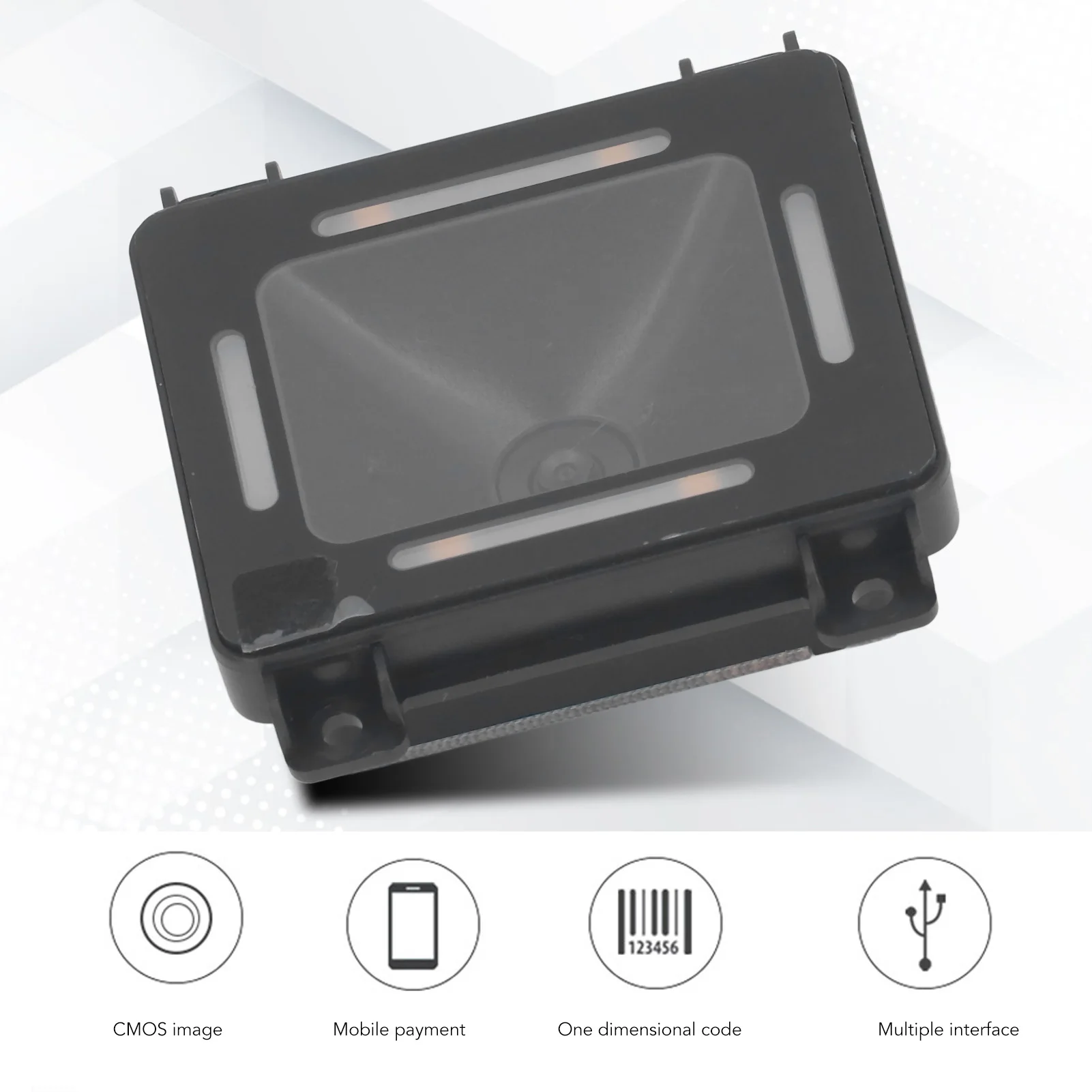 Barcode Scanner Module Embedded 2D Barcode Reader Module Fixed Mount Automatic Induction Ultra Thin for Self Service Equipment