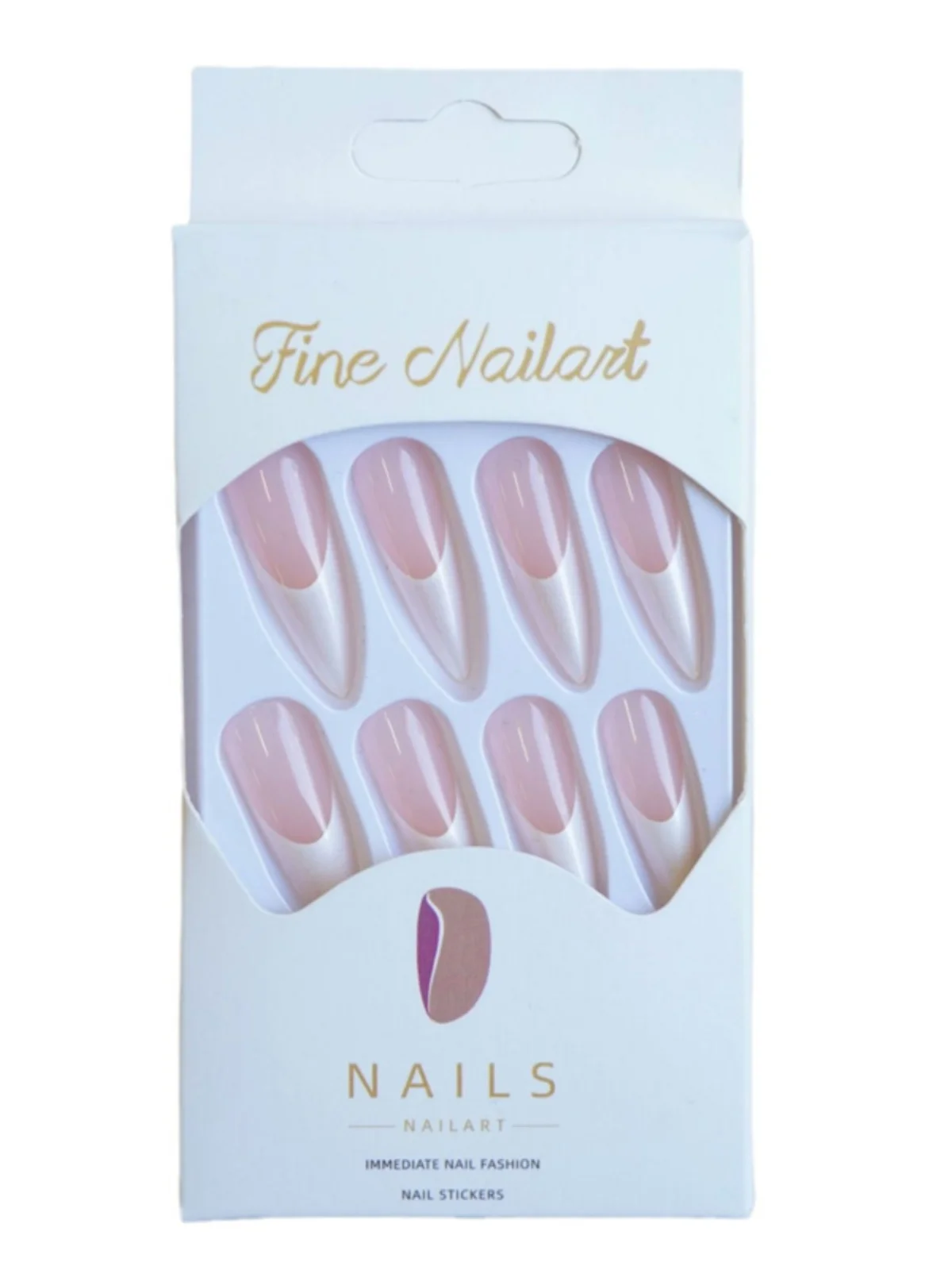 

Белый жемчуг, длинные заостренные носимые накладные ногти, горячая девушка, наращивание продуктов, чистый цвет, наклейки для дизайна ногтей, ногти Нина