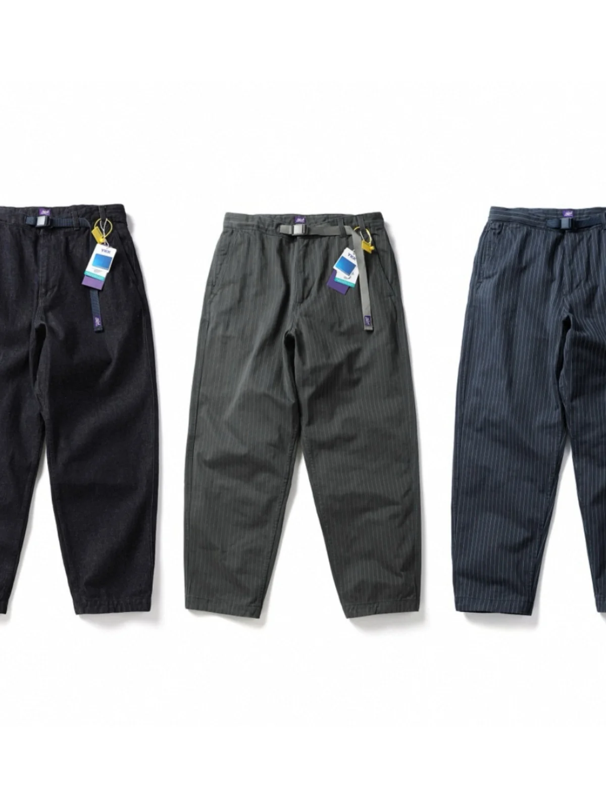 

Kapital Vintage Men's Loose Straight Leg Cargo Pants American Retro Wide Leg y Japanese Sle Long Trousers