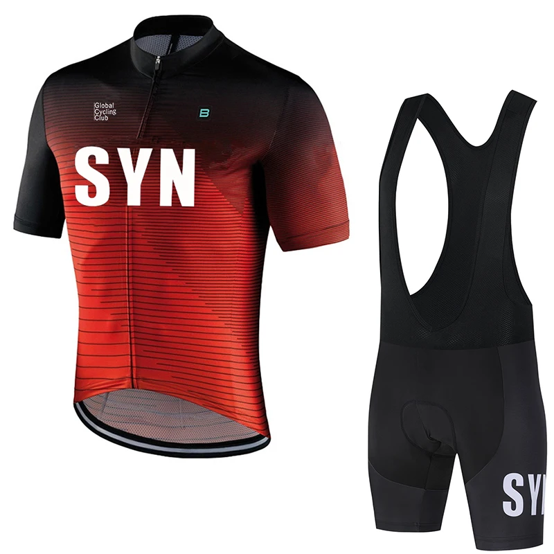 

SYN мужской велосипедный трикотаж с коротким рукавом, летний велосипедный трикотаж, рубашка для шоссейного велосипеда, одежда для велоспорта, дышащий профессиональный чайный велосипедный нагрудник
