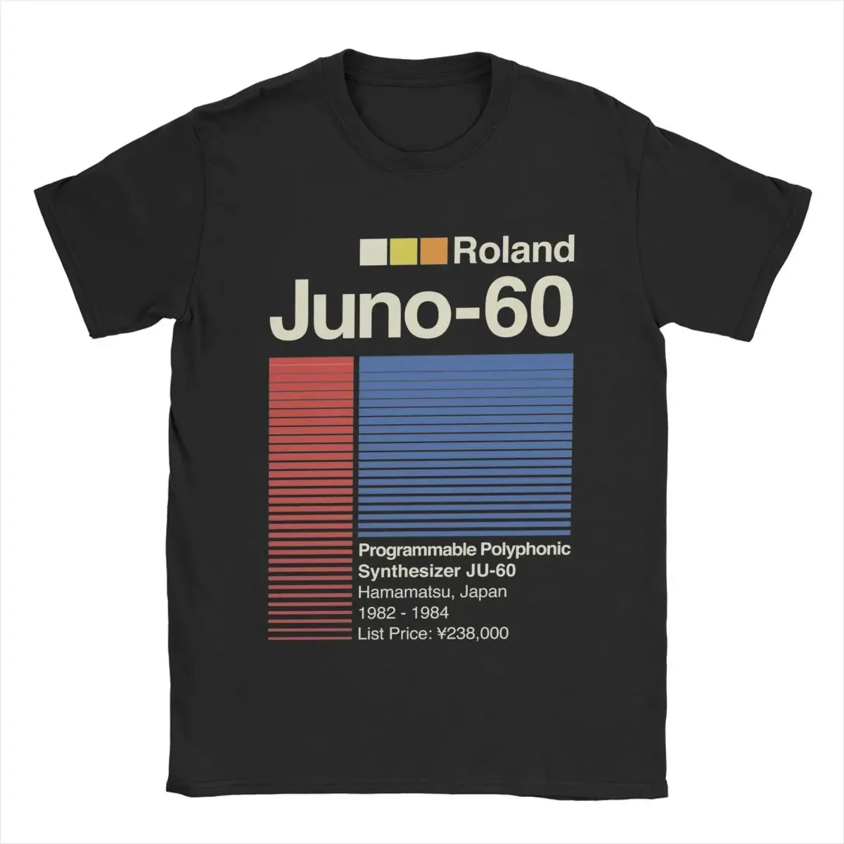 Camiseta Juno 60 Horizontal Roland para hombre, ropa de algodón, novedad, camiseta de manga corta con cuello redondo, camiseta de regalo
