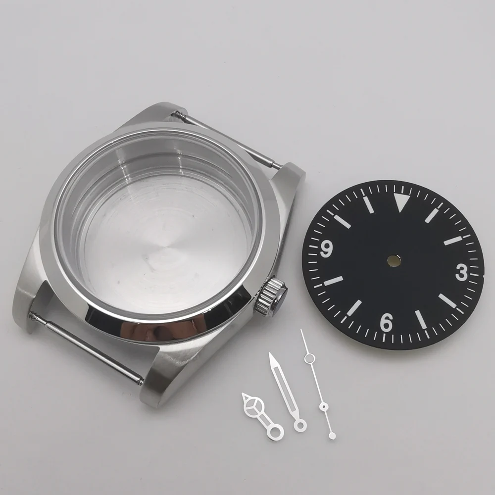 

36mm/39mm stainless steel sapphire glass watch case dial hands fit NH35 movement