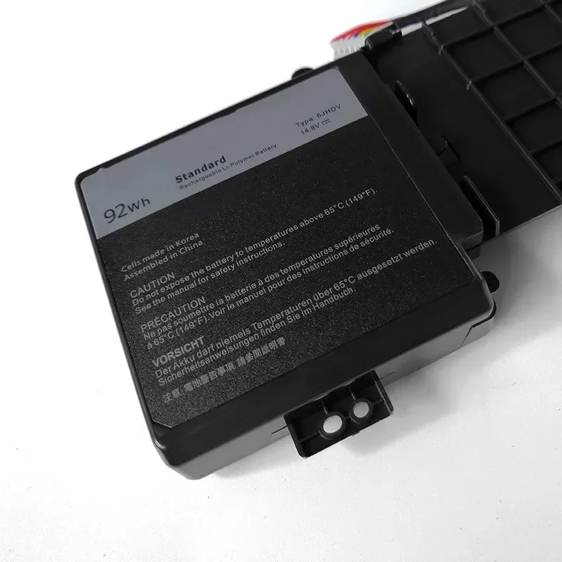 New 6JHDV 14.8V 92WH Battery For Dell Alienware 17 R2 R3 P43F001 P43F002 ALW17ED-1728 2728 3728 3828 AW17R3-4175SLV 8342SLV