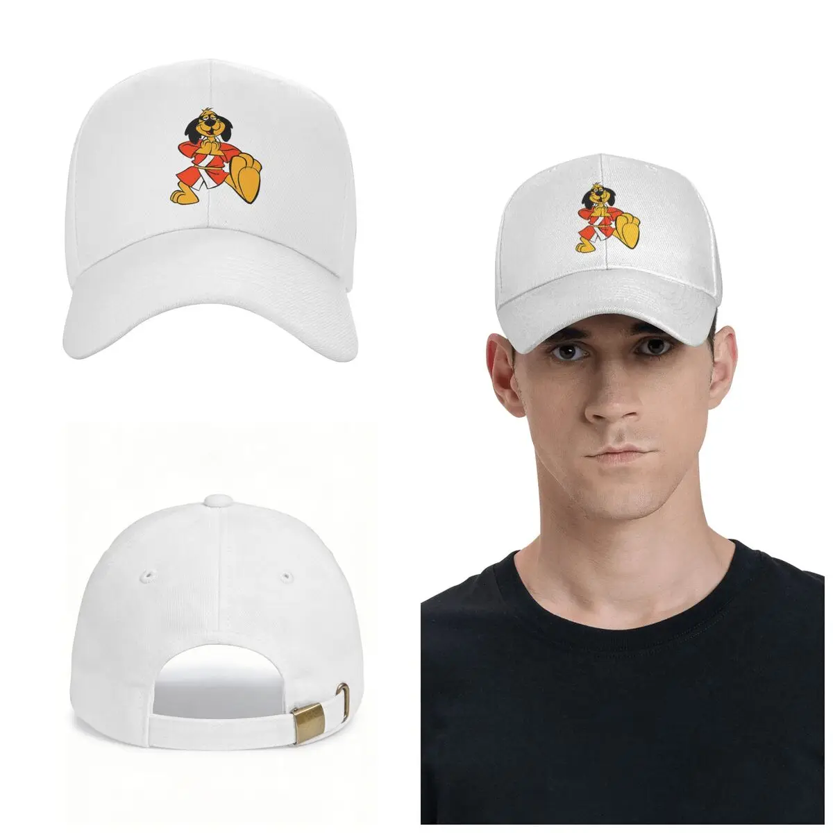 Detective Kung Fu Master Hong Kong Phooey Cap Fashion Casual Baseball Caps Adjustable Hat Unisex Baseball Hats Customizable