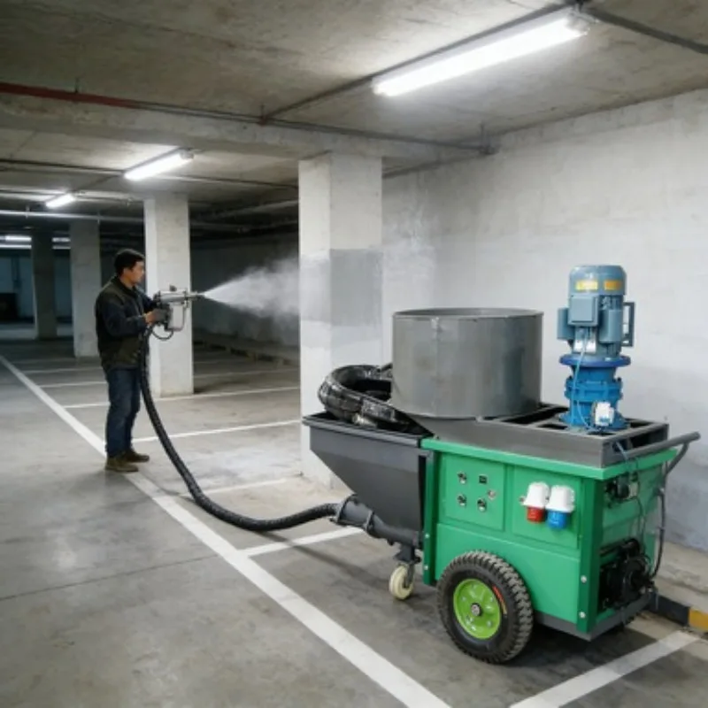 High Efficiency Plaster Sprayer with Diesel Engine Pump 220V/380V Cement Mortar Wall Machine