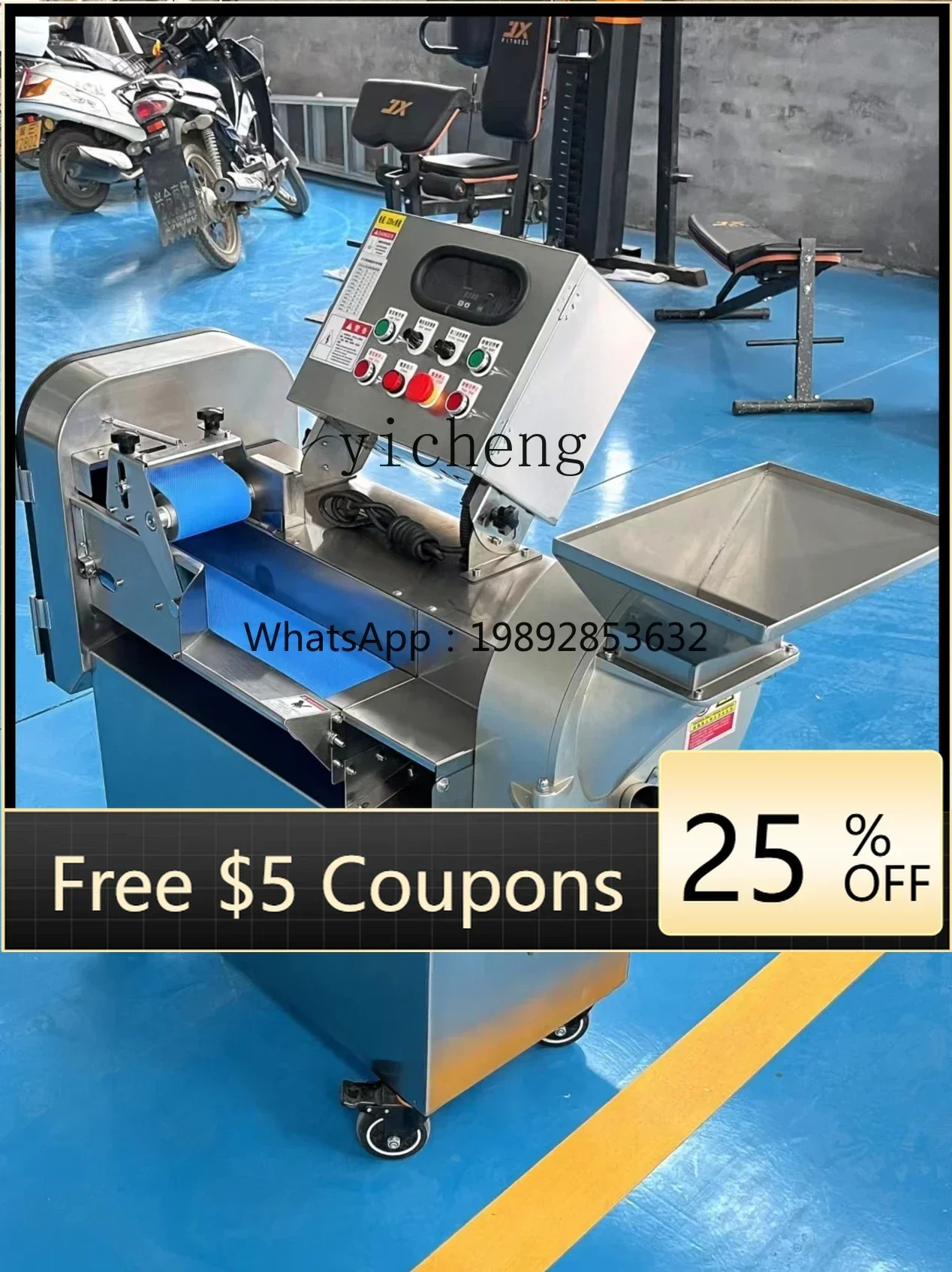 Multifunctional Vegetable Cutter Commercial Automatic Cutting, Shredding and Slicing
