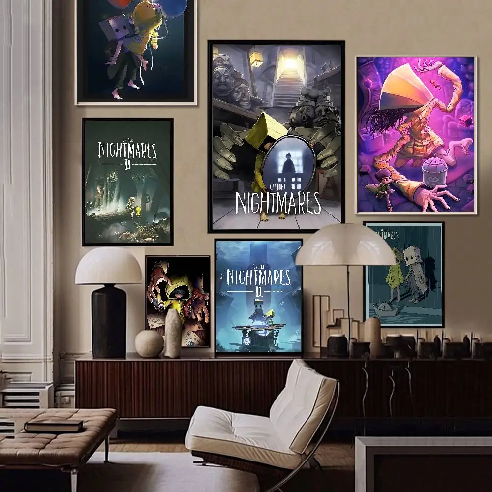 horror game L-LittleS N-Nightmares Vintage Posters Sticky Vintage Room Home Bar Cafe Decor Kawaii Room Decor