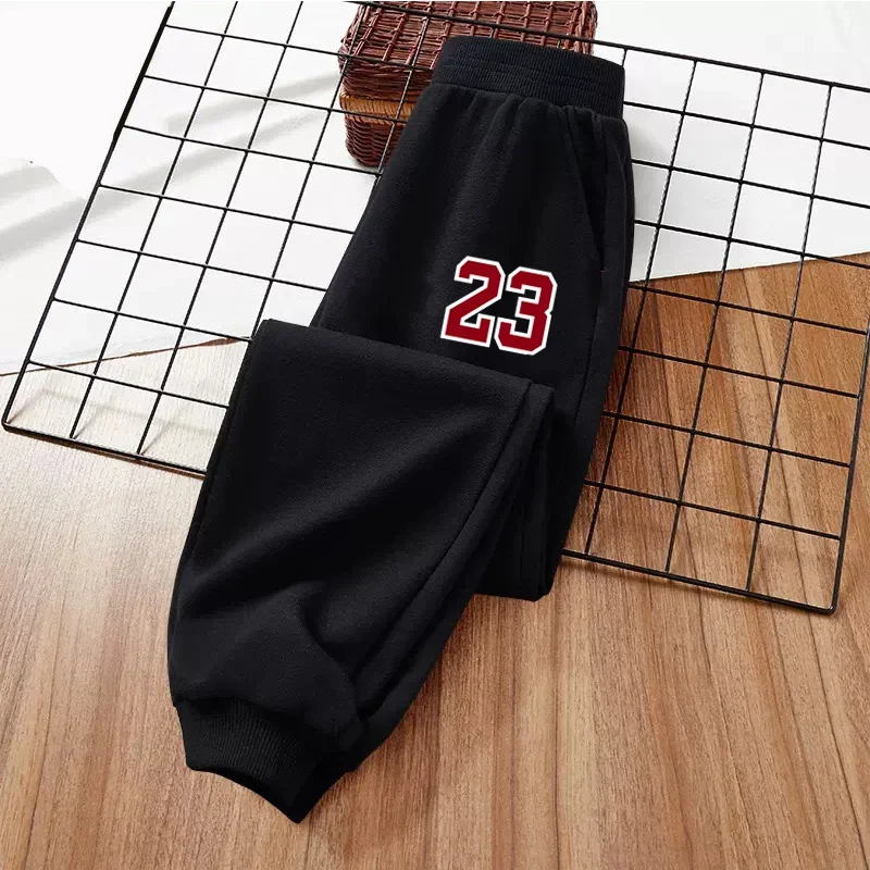 Kinder-Fußballhose mit Nummern, Jungen-Frühlings- und Herbst-Langhose, Sport-Hose mit Gummiband – Detail 6