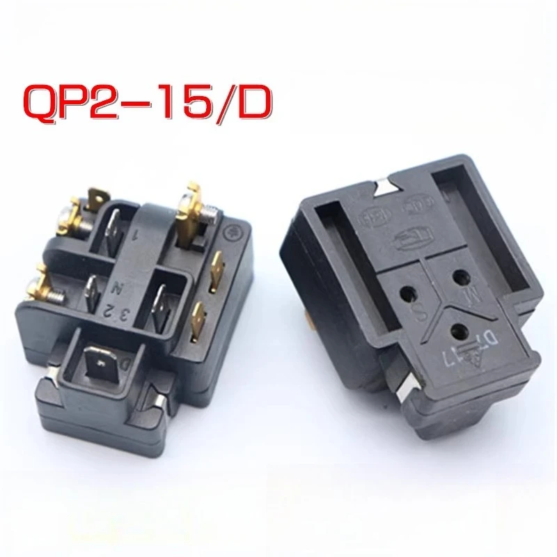 QP2-15D 10 Pin Plug-in Refrigerator Compressor Starter Relay with Overload Protection,  Freezer Repair Part