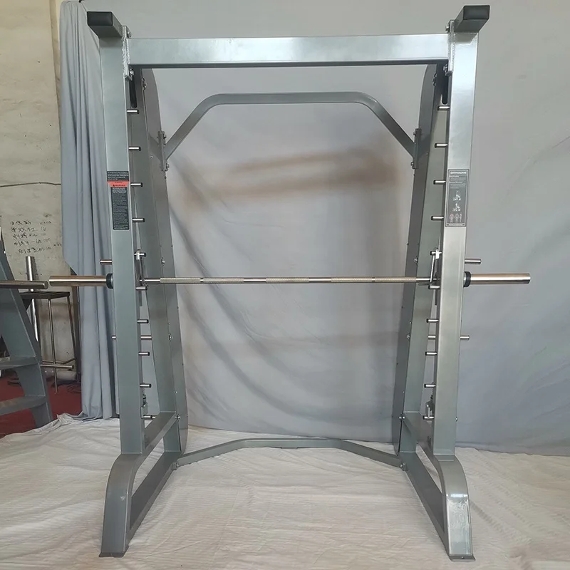 Gym Fitness Commercial Strength Machine Weight Lifting Power Cage Squat Rack Smith Machine Multi Functional