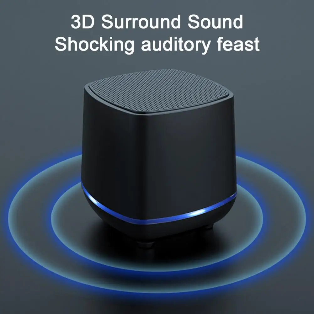 Haut-parleur USB compatible Bluetooth haute fidélité pour la maison et le bureau, mini haut-parleur portable alimenté par USB, haut-parleur pour ordinateur portable facile à utiliser