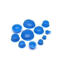 Blue PVC Rubber Screw Hole Plugs Oil Cylinder Plastic Plugs Cover Nut Protective Sleeve