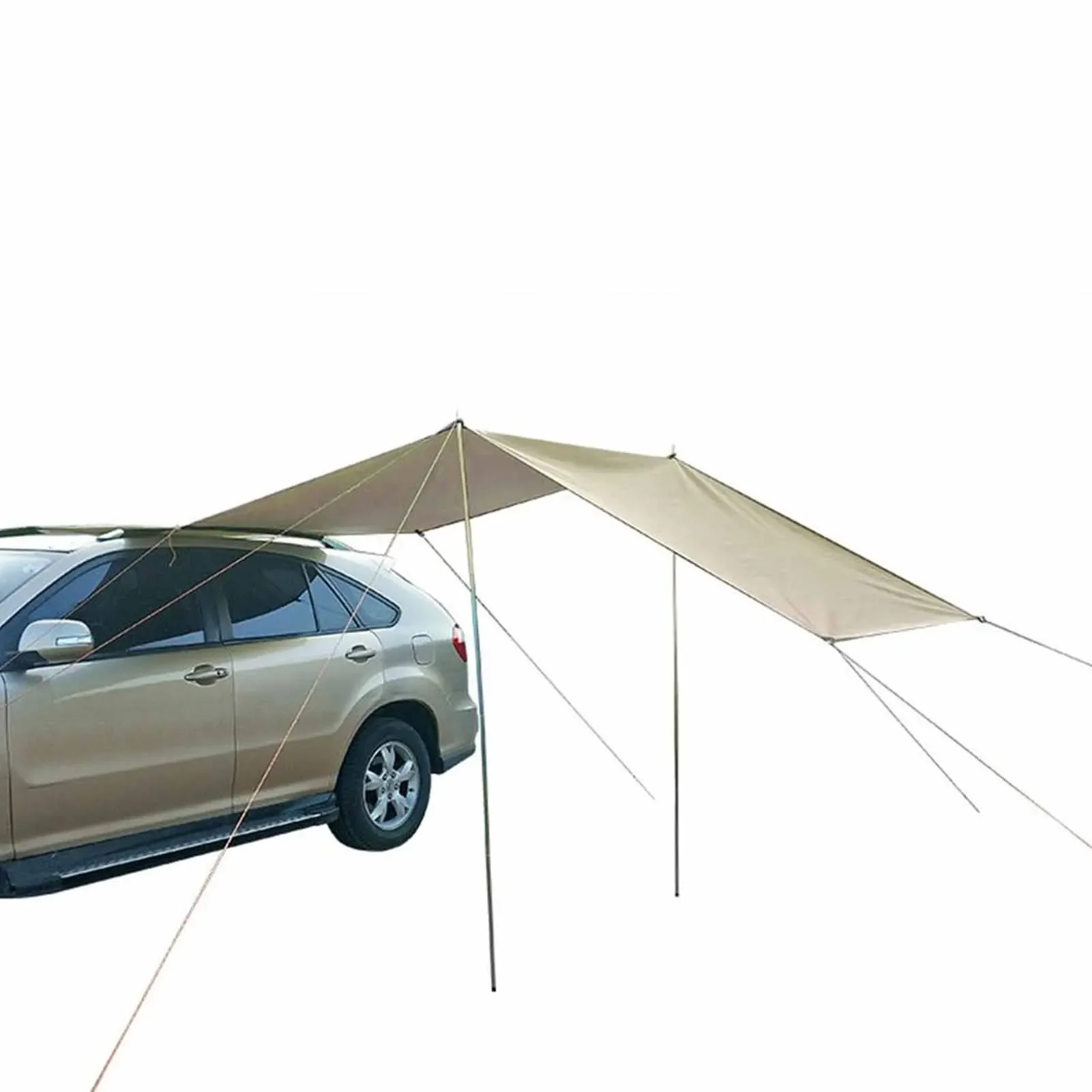 Awning Sun Shelter SUV Tent Auto Canopy Portable Camper Trailer Tent Roof Top Car Shelter For SUV MPV Hatchback Camping