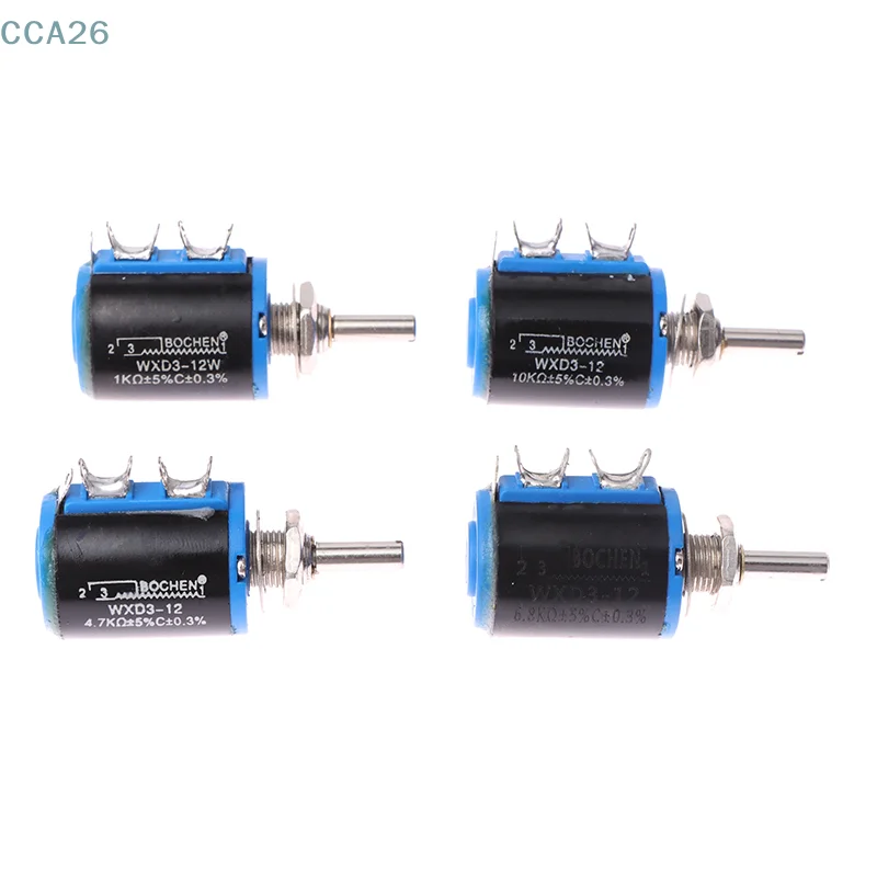 WXD3 WXD3-12 Potentiometer Wirewound Multi-Turn 1K 4.7K 6.8K 10K Short Body WXD3-12 Precision Multi-turn Potentiometer