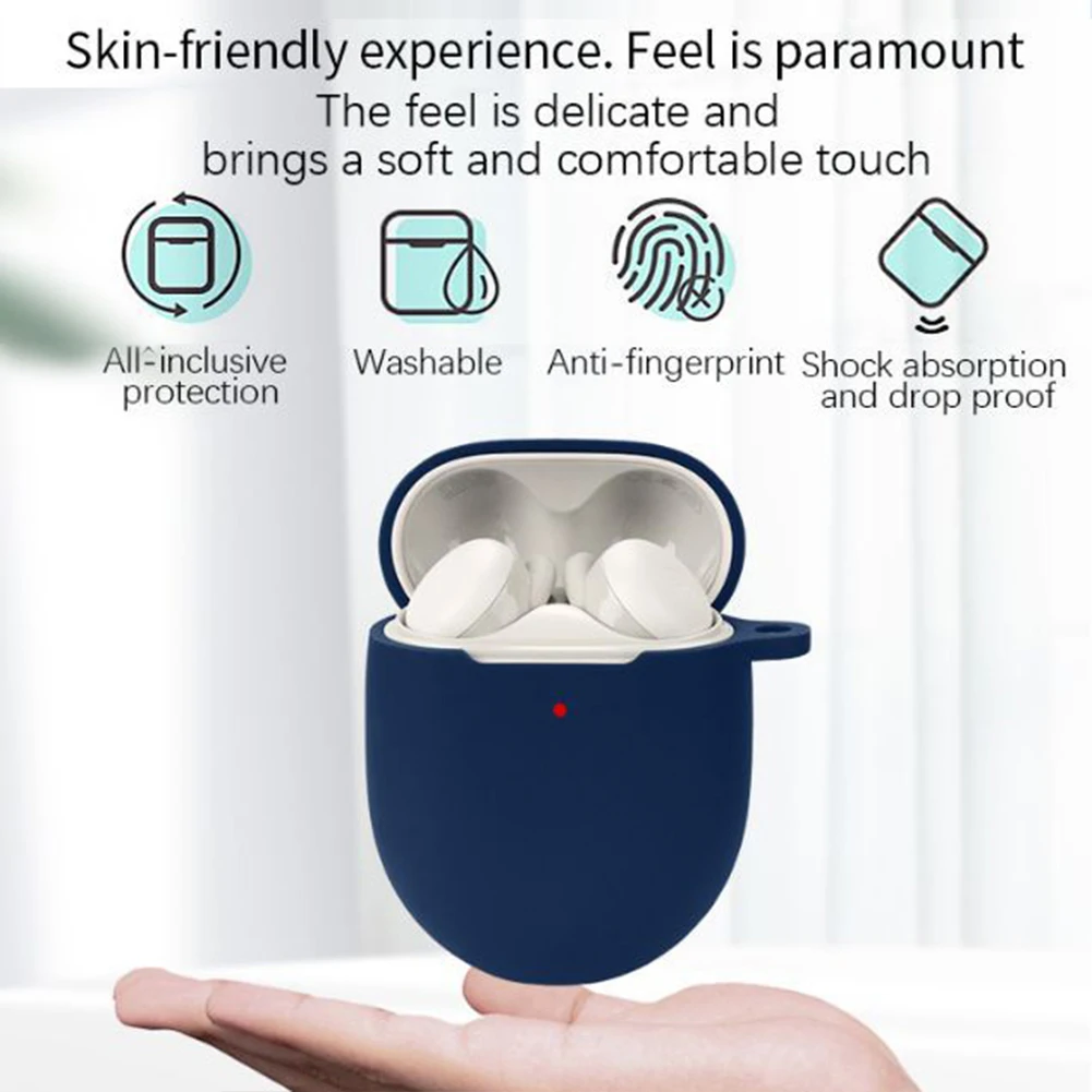 Soft Silicone Earphone Cases Shockproof Dustproof Washable Headset Cover Anti Scratch Replacement for Google Pixel Buds A-Series