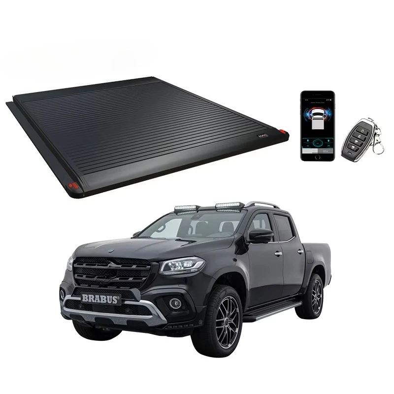 For Mercedes Benz X Class Easy-to-Use Retractable Hard Roller Lid Waterproof Electric Tonneau Toppers Bed Cover