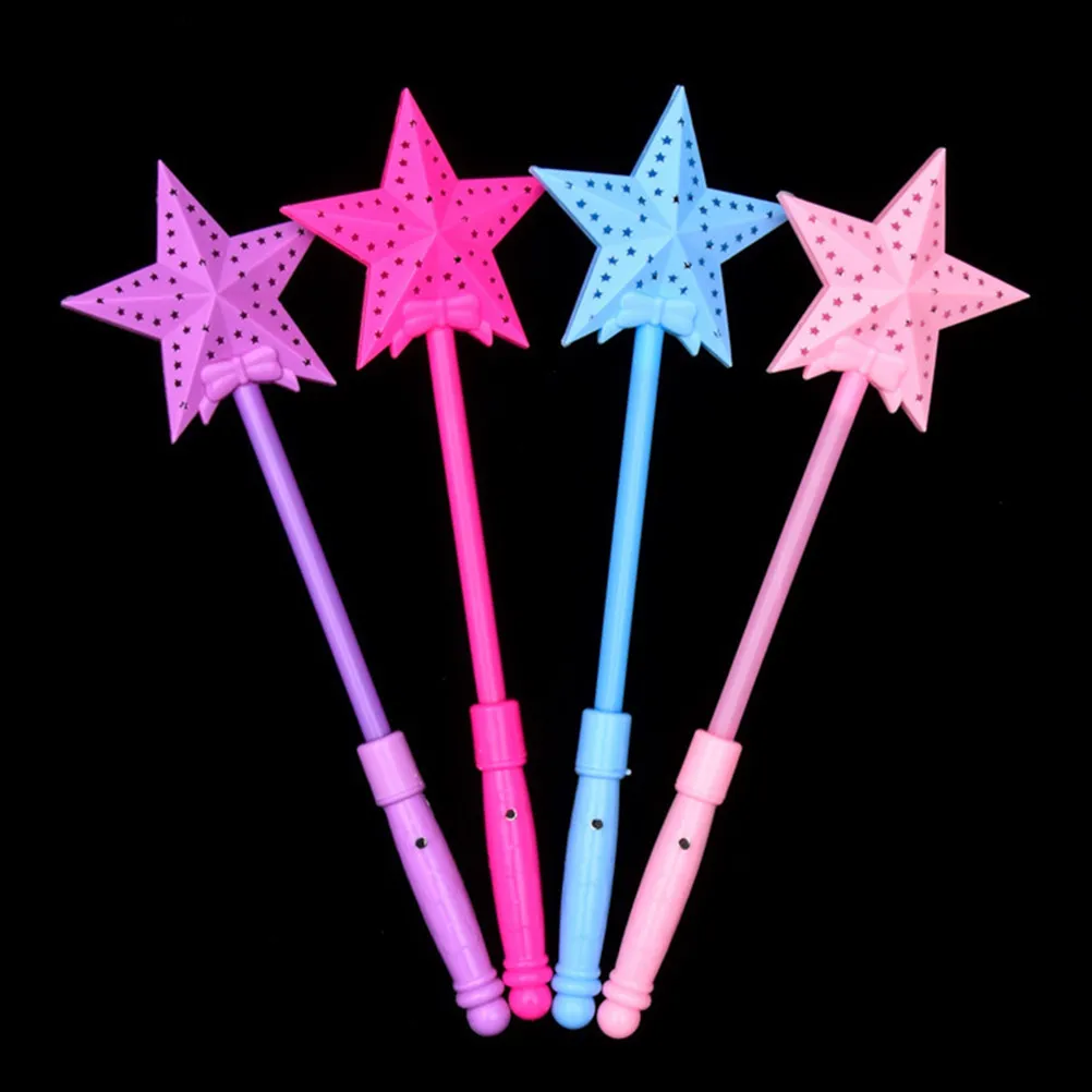 

5Pcs Glow Sticks Star Shaped Luminous Sticks Creative Hollow Design Lightweight Portable for Concert Party Festival Christmas