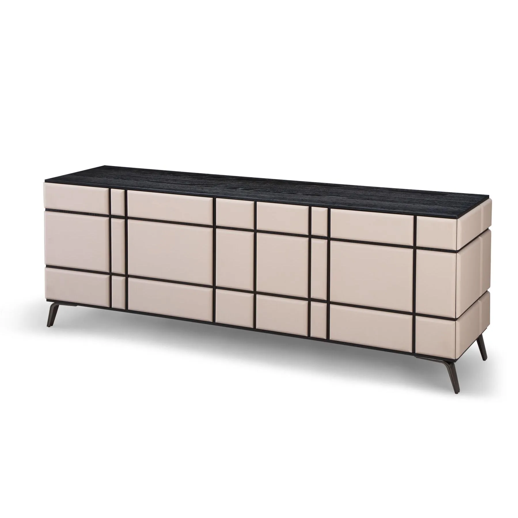 Modern Sideboard Wooden Locker Factory Direct Luxury Geometric Console Cabinet for Living Room or Bedroom Art Design