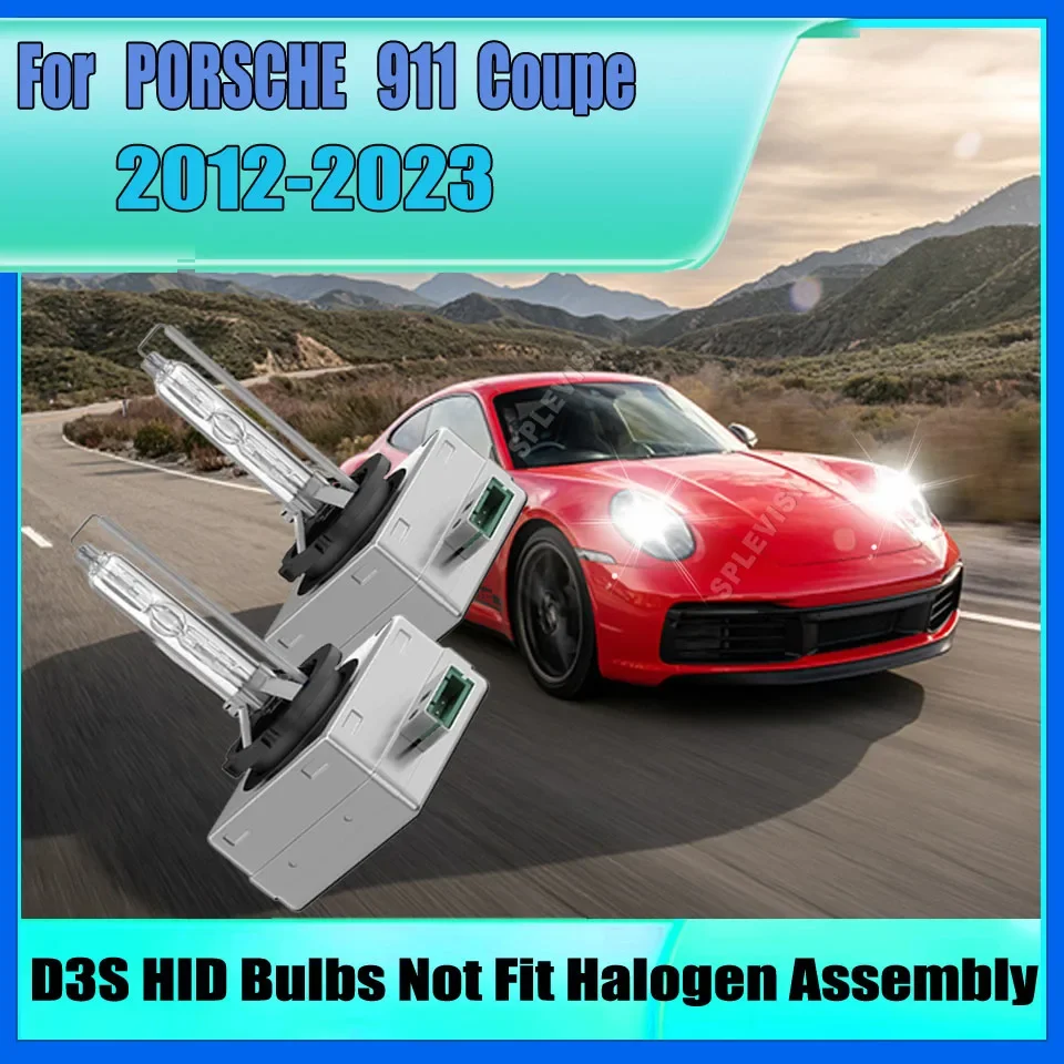 12V D3S Xenon HID Replacement Bulb Car Lights 35W 4500LM Bright Headlight For PORSCHE 911 Coupe 2012 2013 2014 2015 2016-2023