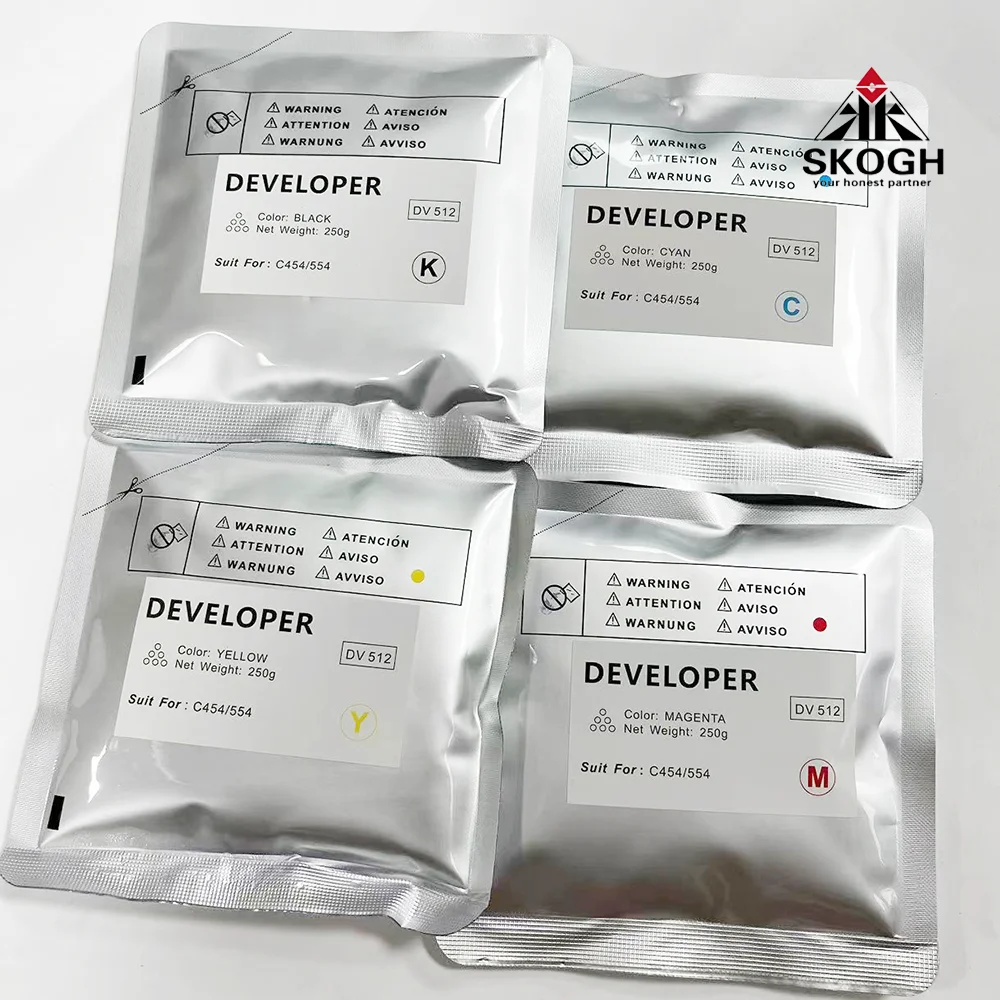250 г/пакет Разработчик для Konica Minolta C454 C360 C226 C284 C221 C364 C368 DV512 порошок разработчика