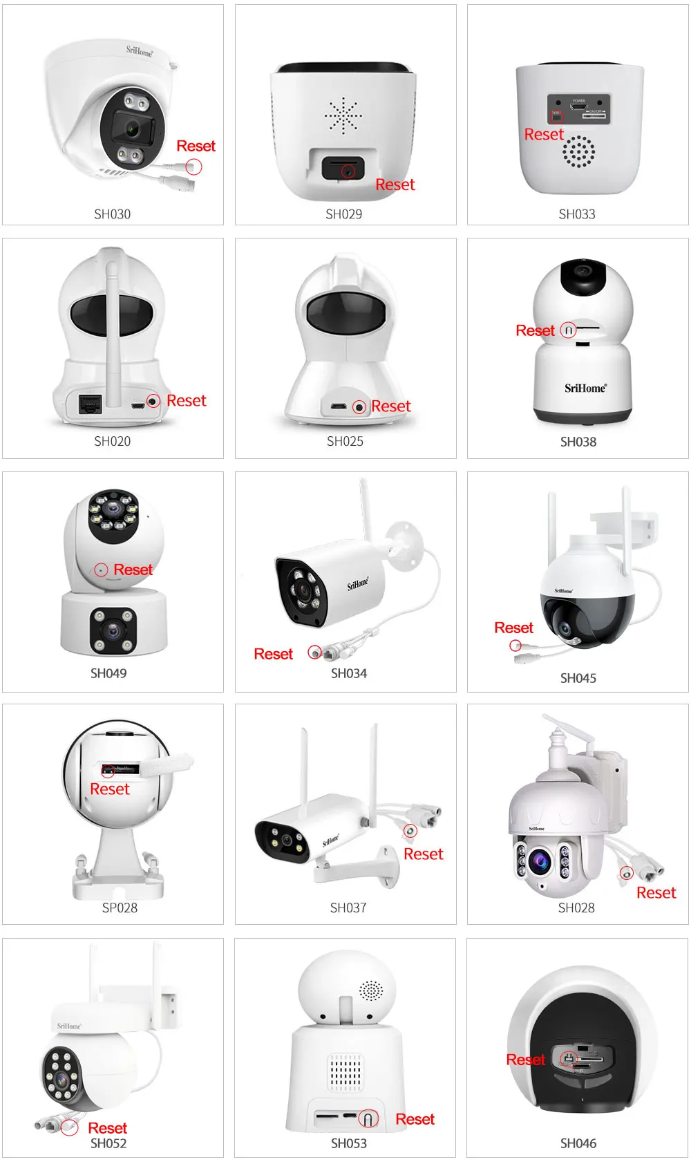 Srihome 2PCS 2MP PTZ WiFi Camera Person Detect Wireless CCTV Video Surveillance Camera Home Security Protection IP Cam