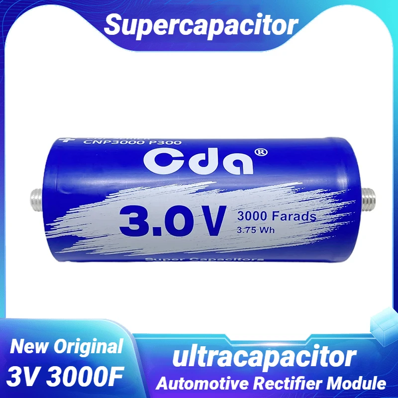 

Супер-конденсаторы 3.0V3000F CDA CNP3000 P300 3V 3000F Ultracapacitor Charg Ultracapacitor большой емкости с низким внутренним сопротивлением