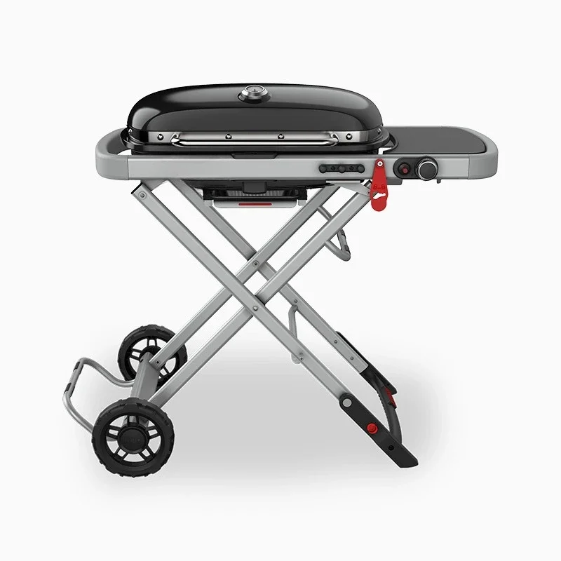 Outdoor gas grill, portable grill for home patio