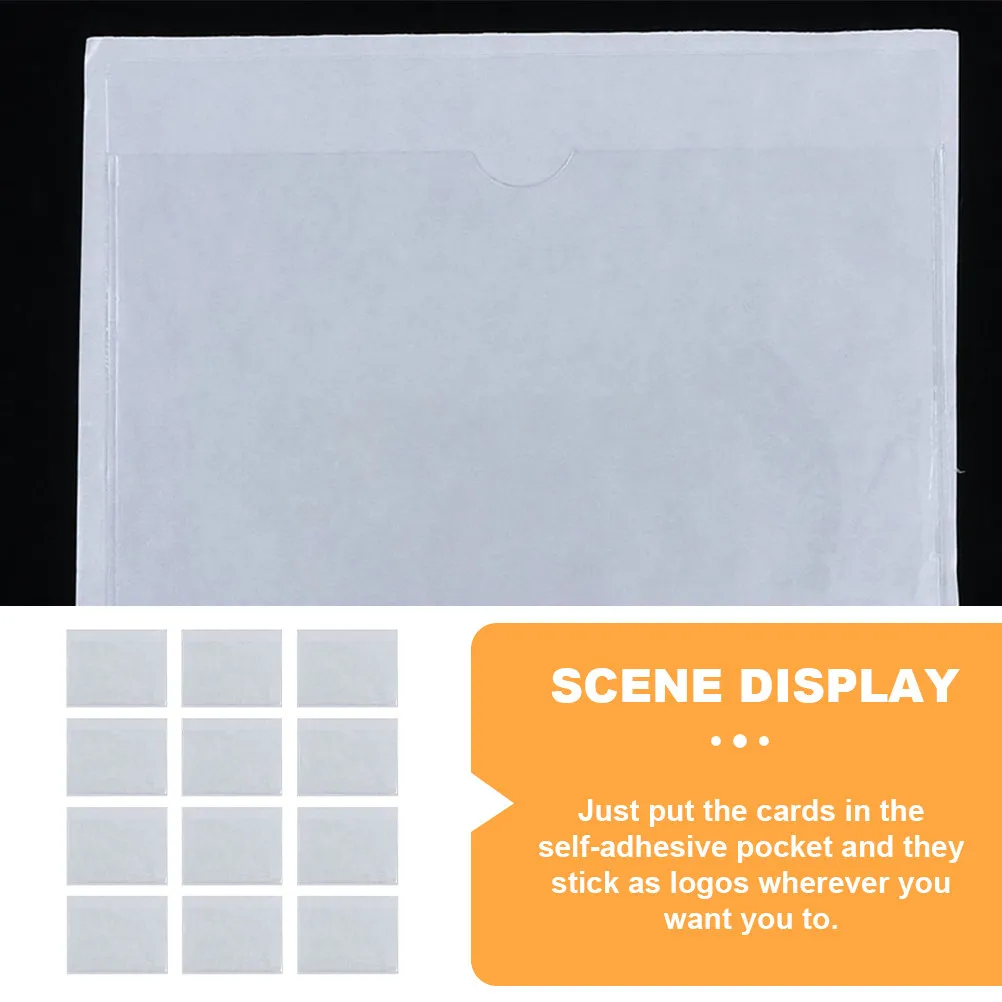 

30 шт. самоклеящихся держателей для индексных карточек, пластиковые защитные чехлы для этикеток, органайзер для визиток, карманы для библиотечных карт, карманы для флеш-карт