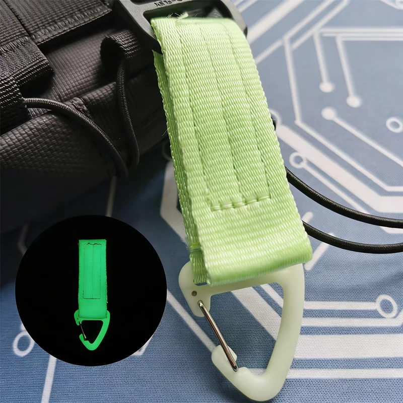 Mochila táctica MOLLE luminosa con hebilla triangular y cierre rápido - imagen 4