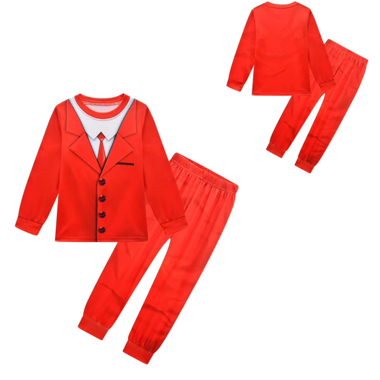 2026 Hot Pocket Devs Kids Costume Boys Cosplay Cartoon sammy rob-loxing T-shirt + Pants Girls Clothes Halloween Children Outfits