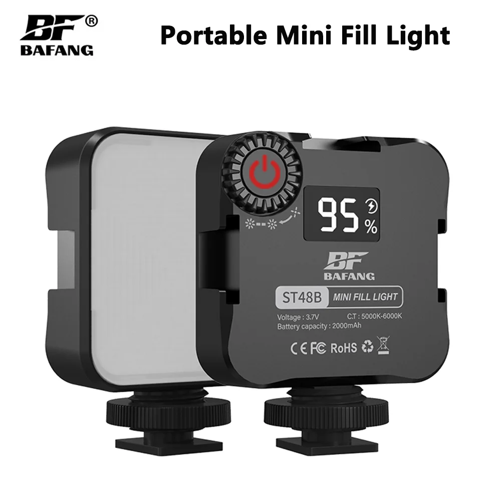 BAFANG Mini Fill Light Portable Pocket Selfie Light Handheld LED For DJI Sony Canon GoPro Camera Selfie Adjustable Photography