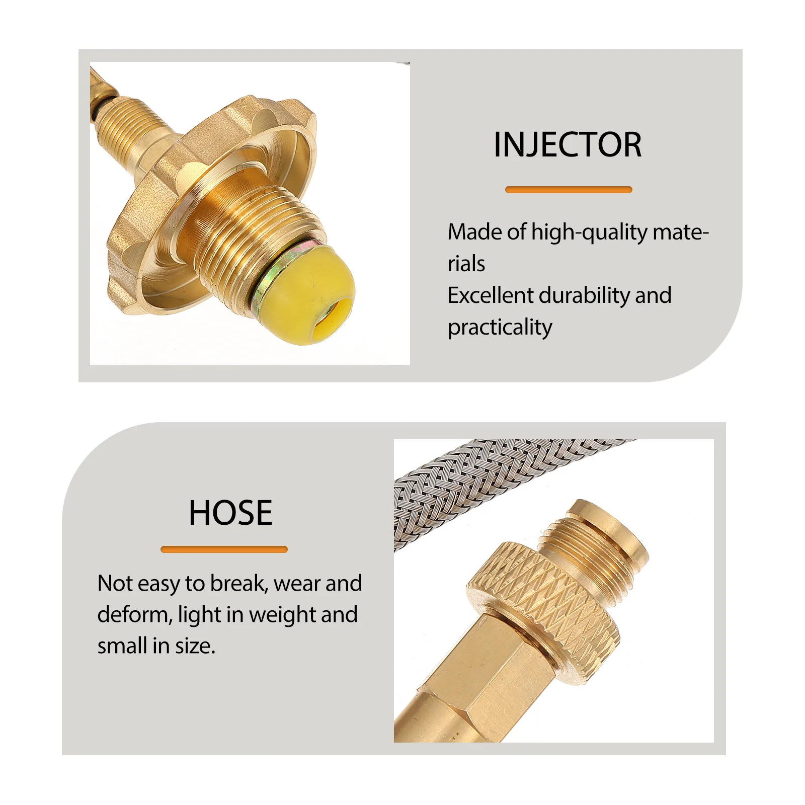 

1pc Gas Tank For Bbq Propane Hose Adapter Camping Cooking Outdoor Propane Tank Adapter Grilling Liquefied Gas Extension Pipe