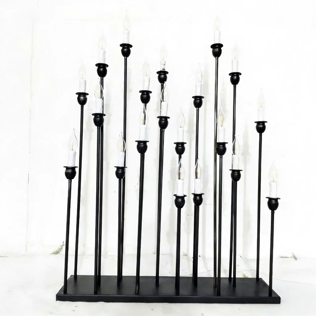 Metal Candlesticks Candelabra Candle Holders Stands Wedding Table Centerpieces Flower Vases Road Lead Party Decoration
