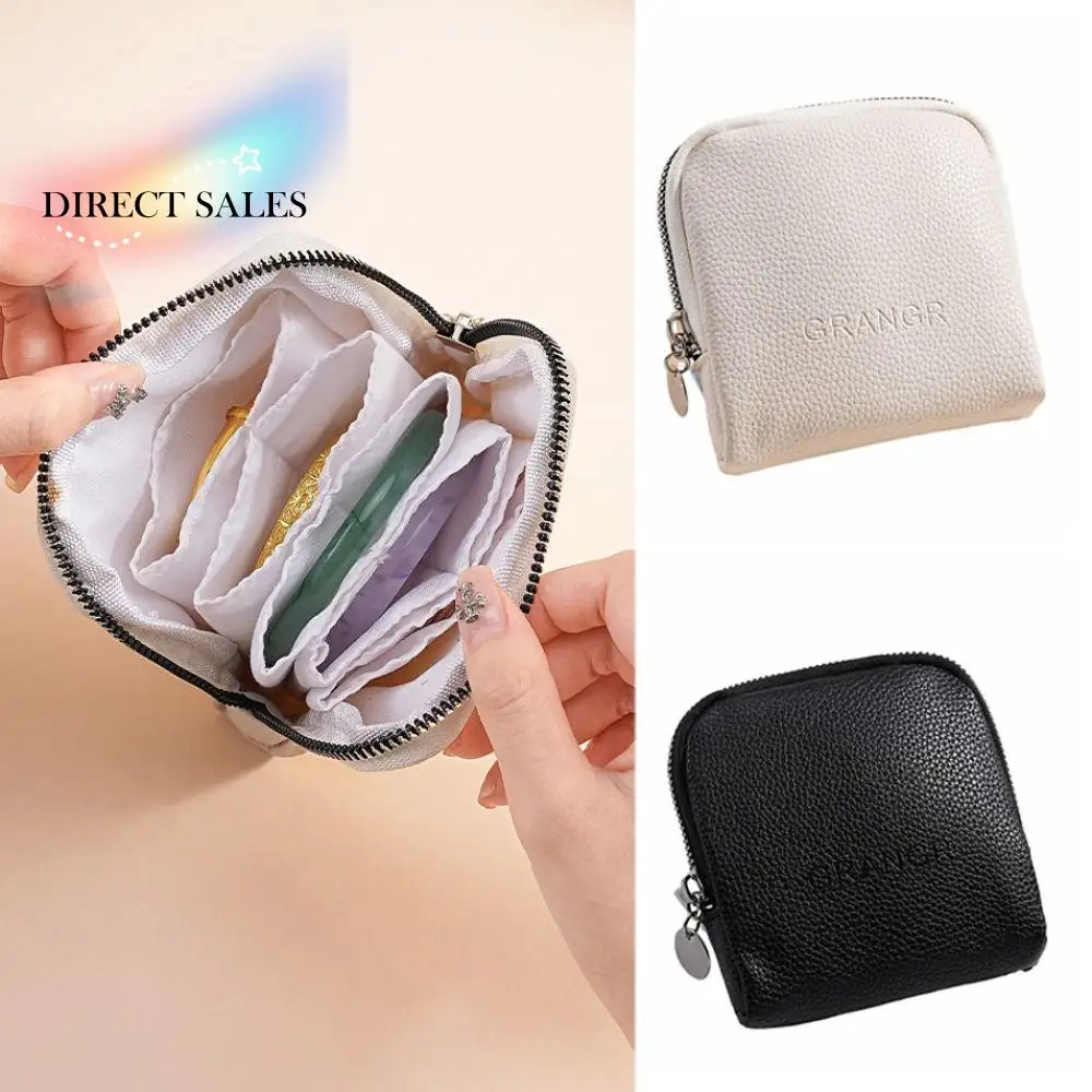 

Earrings Bracelet Jewelry Packing Bag PU Leather Rings Necklace Jewelry Storage Case Organizer Large Capacity Mini Cosmetic Bag
