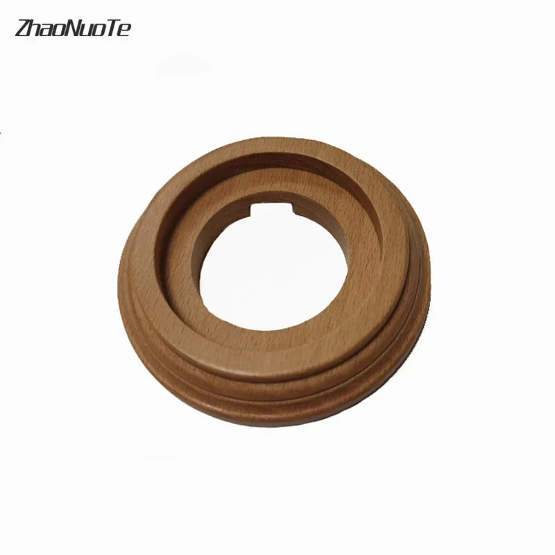 Retro Switch Socket Wooden Base 1-3 Gang for Ceramics EU Socket Switch Hole Diameter 68 mm