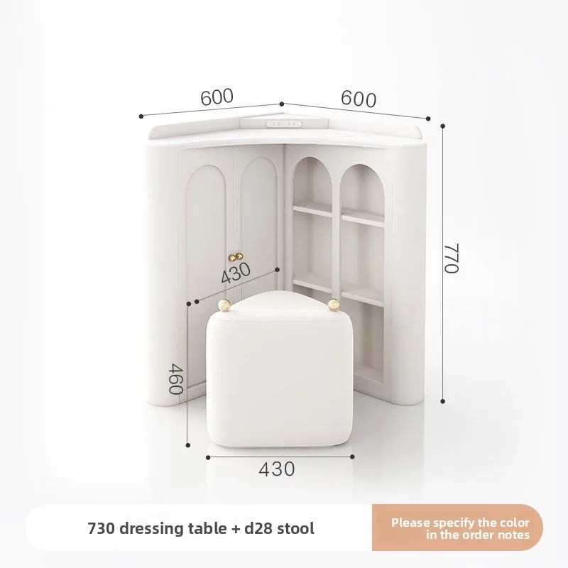 Dresser corner triangle small locker, bedroom makeup table