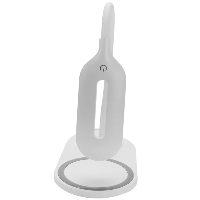 

ABUP-3X Dimmable LED Desk Lamp With Wireless Charger, Charging Desk Light Flexible Rotation Press Control Night Light