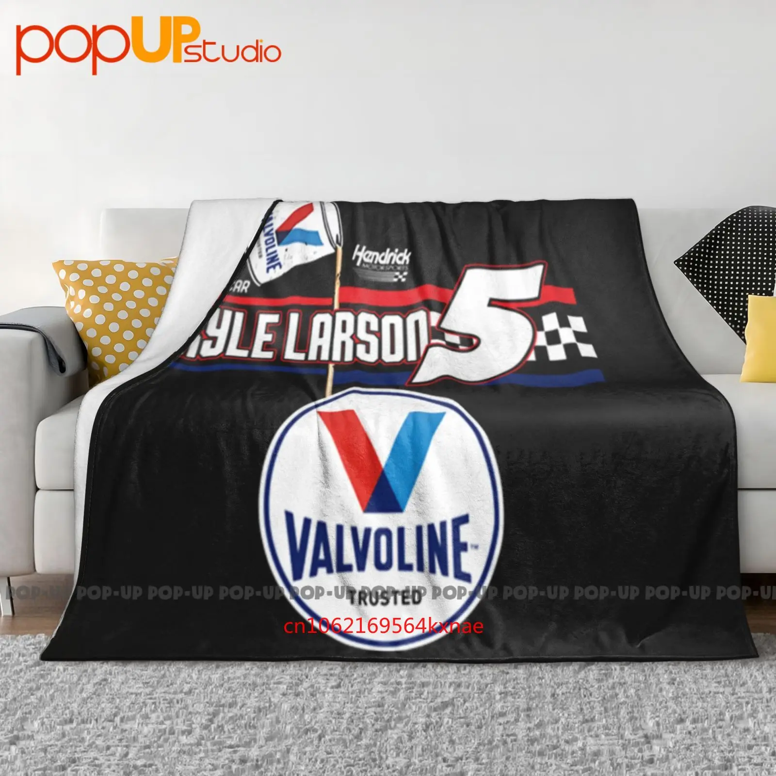 Kyle Larson Hendrick Motorsports Team Valvoline Manta ultrasuave Edredón Funda de sofá de invierno Fundas de cama
