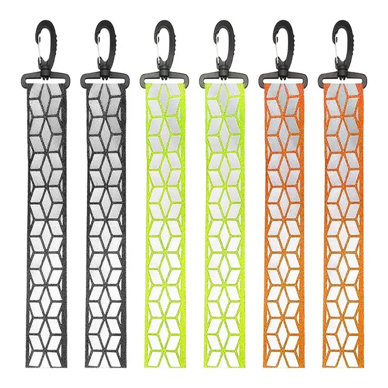 Safety Reflector Pendant Clothing Safety Reflective Keychain Pendant Lightweight And Portable Safety Supplies for outdoor